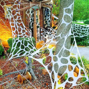 Rete elastica per Halloween, dimensioni 400x200 cm, con 5 picchetti