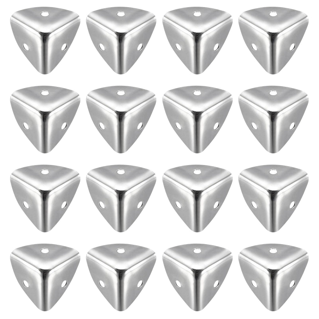 Paraspigoli in acciaio inossidabile, dimensioni 25x25x25 mm, confezione da 24 pezzi, colore argento