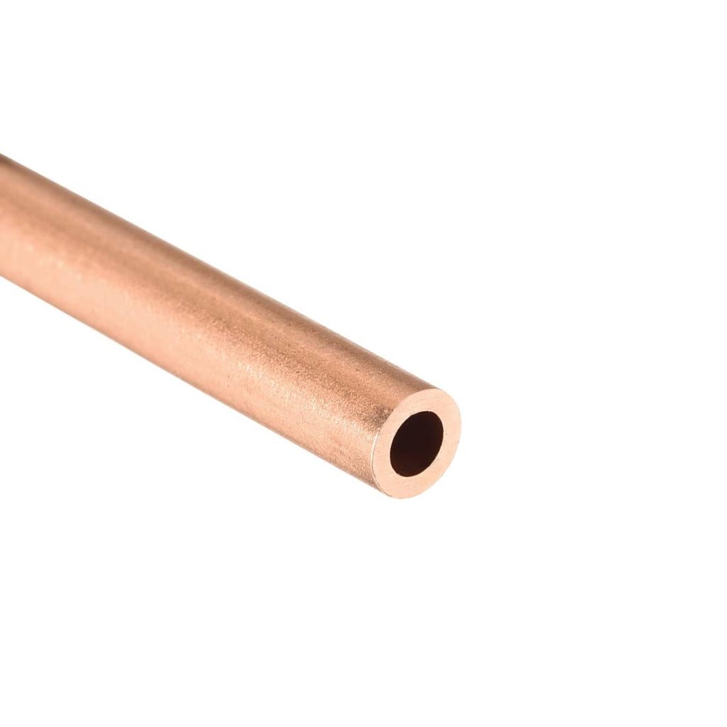 Tubo di rame rotondo, diametro 5 mm, spessore parete 1 mm, lunghezza 300 mm, confezione da 3 pezzi