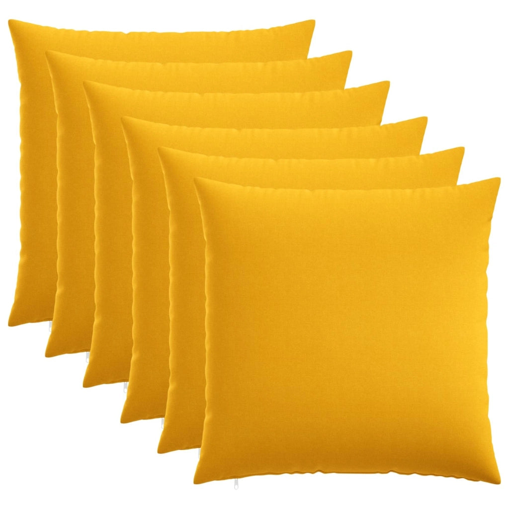 Federa 6 pz HEERLEN Giallo Chiaro 80 x 80 cm Tessuto 913510