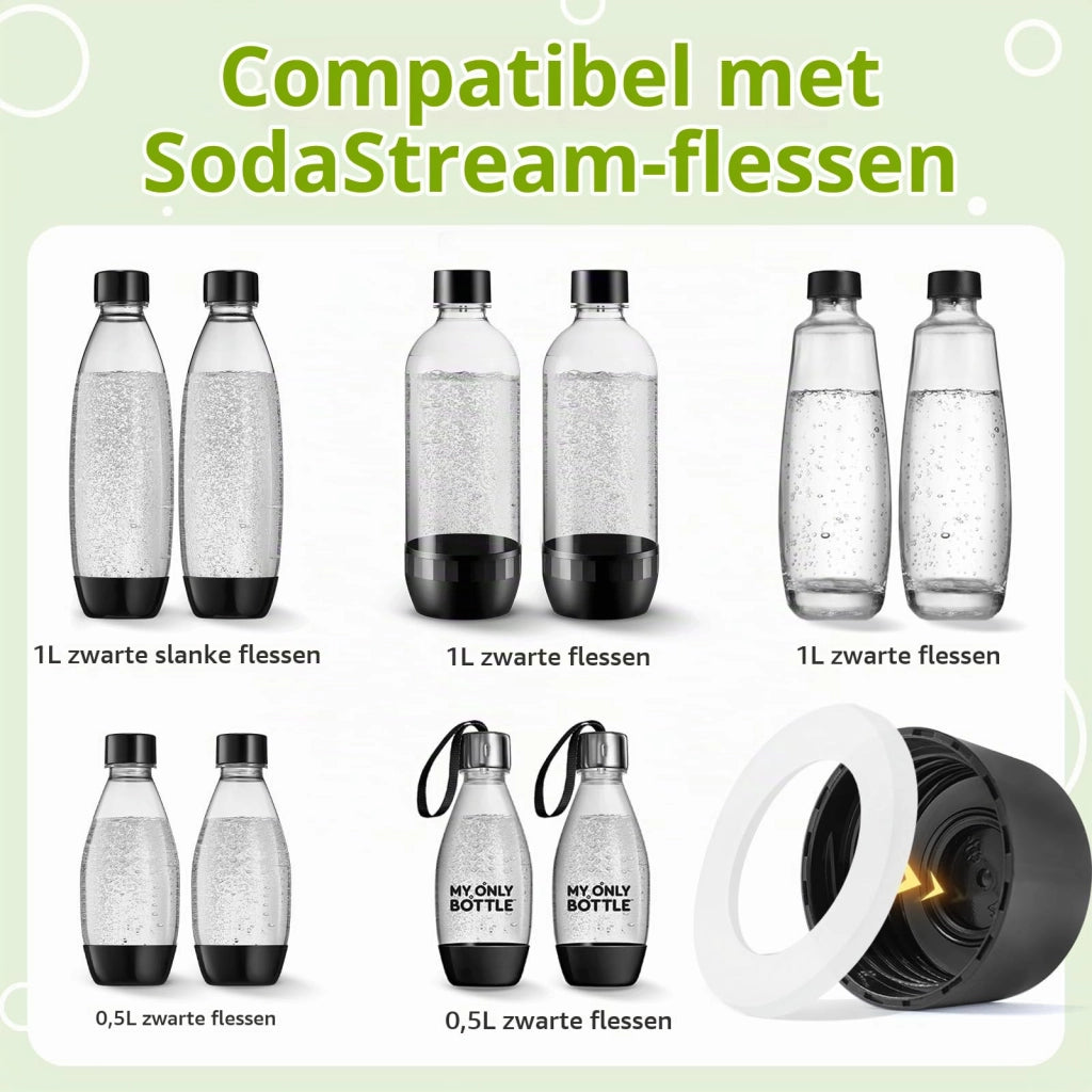 Set di guarnizioni O-ring per tappi SodaStream, 10 pezzi, in silicone
