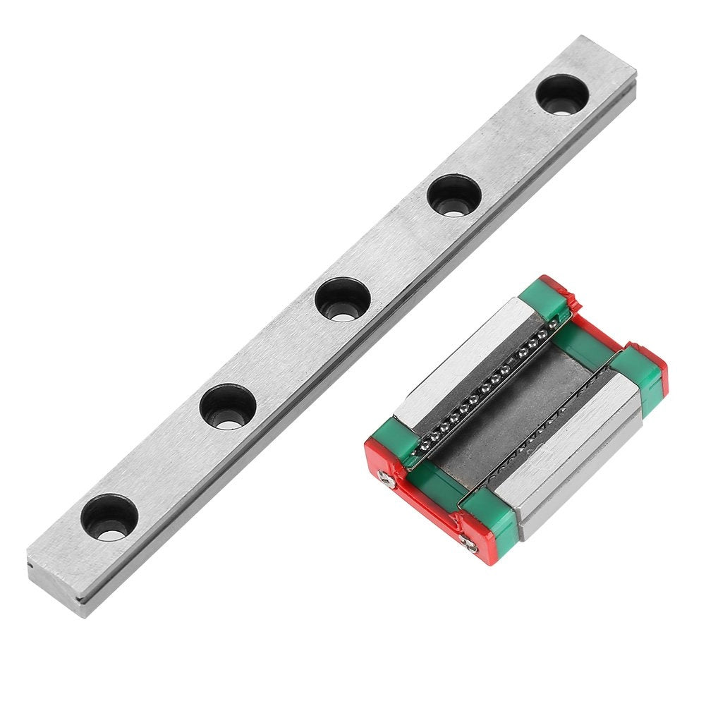 Guida lineare miniaturizzata da 9 mm con carrello, lunghezza 100 mm