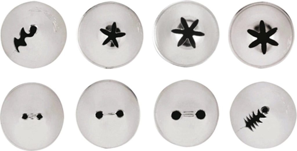 Set di 9 bocchette per decorazioni, in acciaio inossidabile, design innovativo