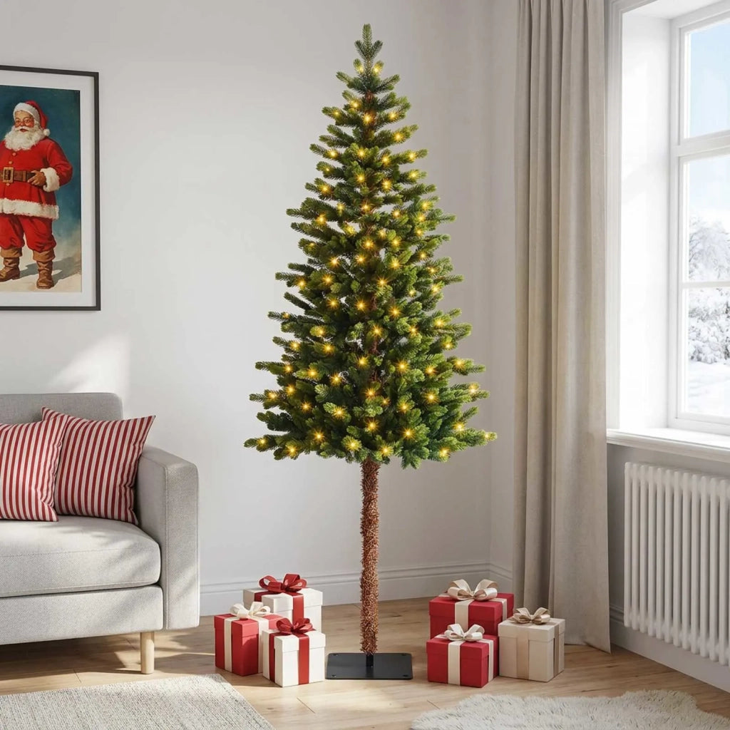 Albero di Natale Artificiale con Rami Pieghevoli 180 cm 300 LED 3466300