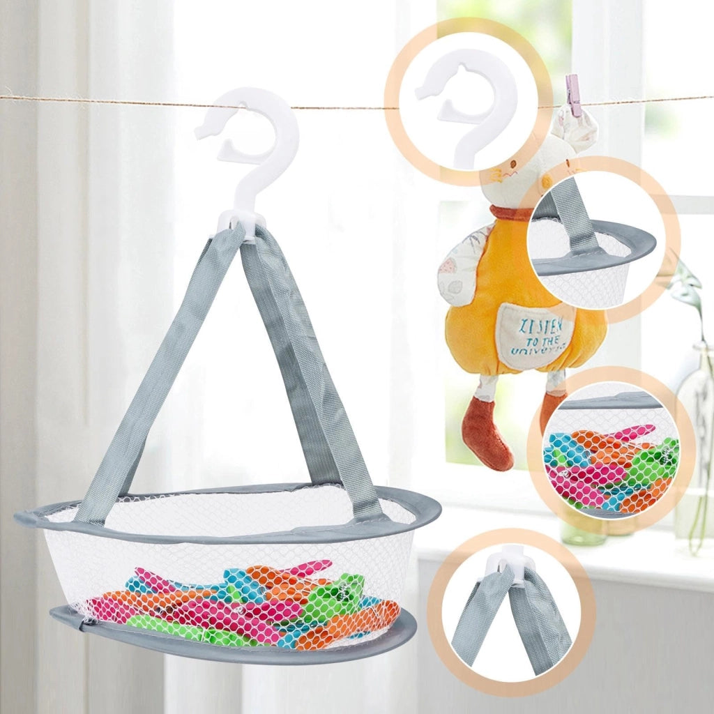 48 mollette per bucato con tasca, colorate, resistenti al vento, 7,5 cm, in plastica