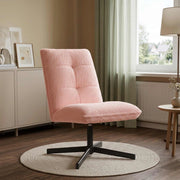 Sedia girevole Rosa Bouclé 42045550