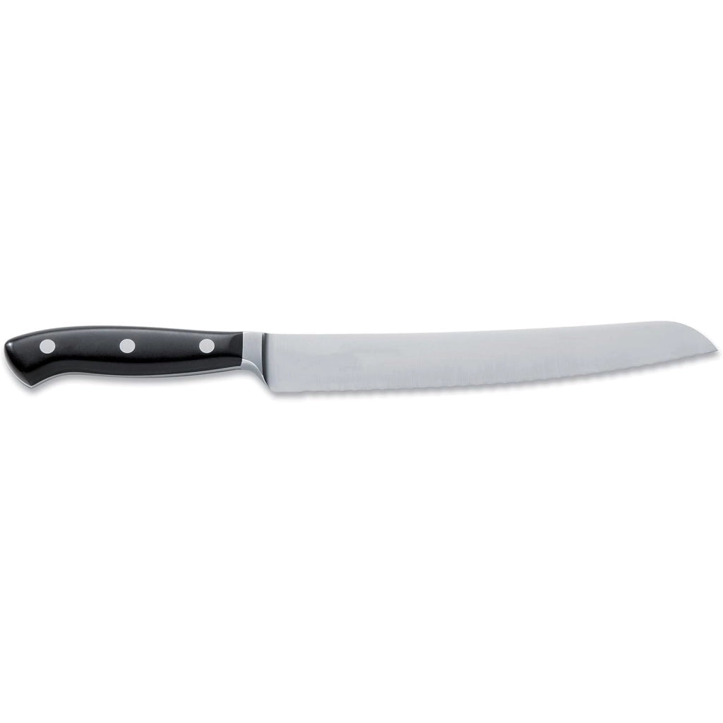 Coltello da pane, 20 cm, nero, acciaio inossidabile, 1 pezzo