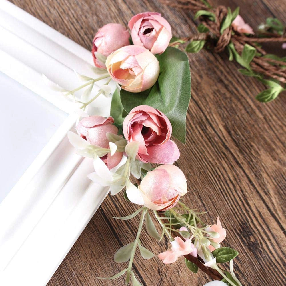 di fiori in tessuto, rosa, confezione singola, ideale per matrimoni e feste