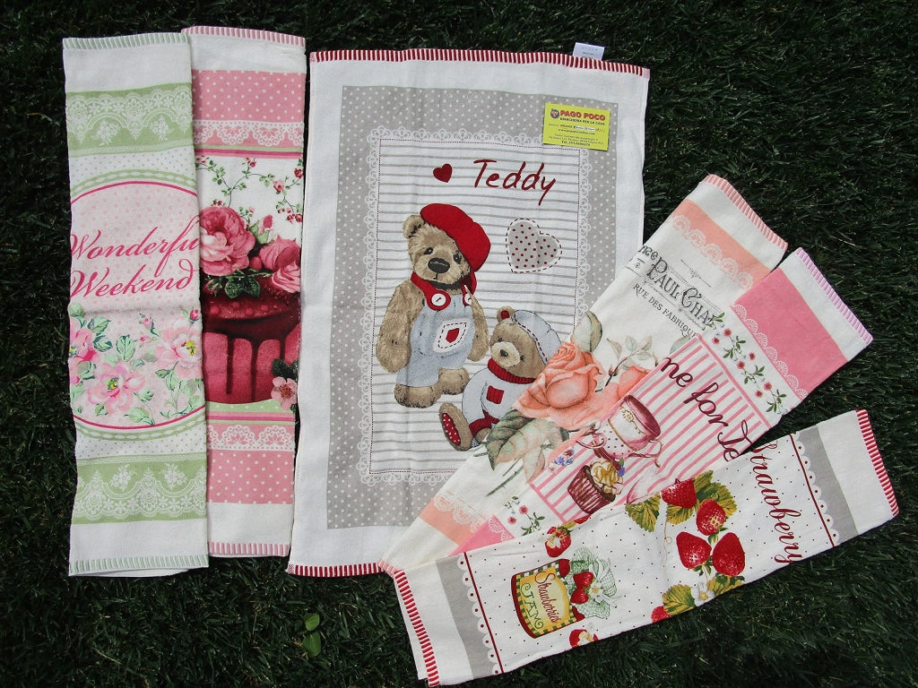 Strofinacci da cucina in cotone, confezione da 6 pezzi, dimensioni 50x70 cm, con occhiello