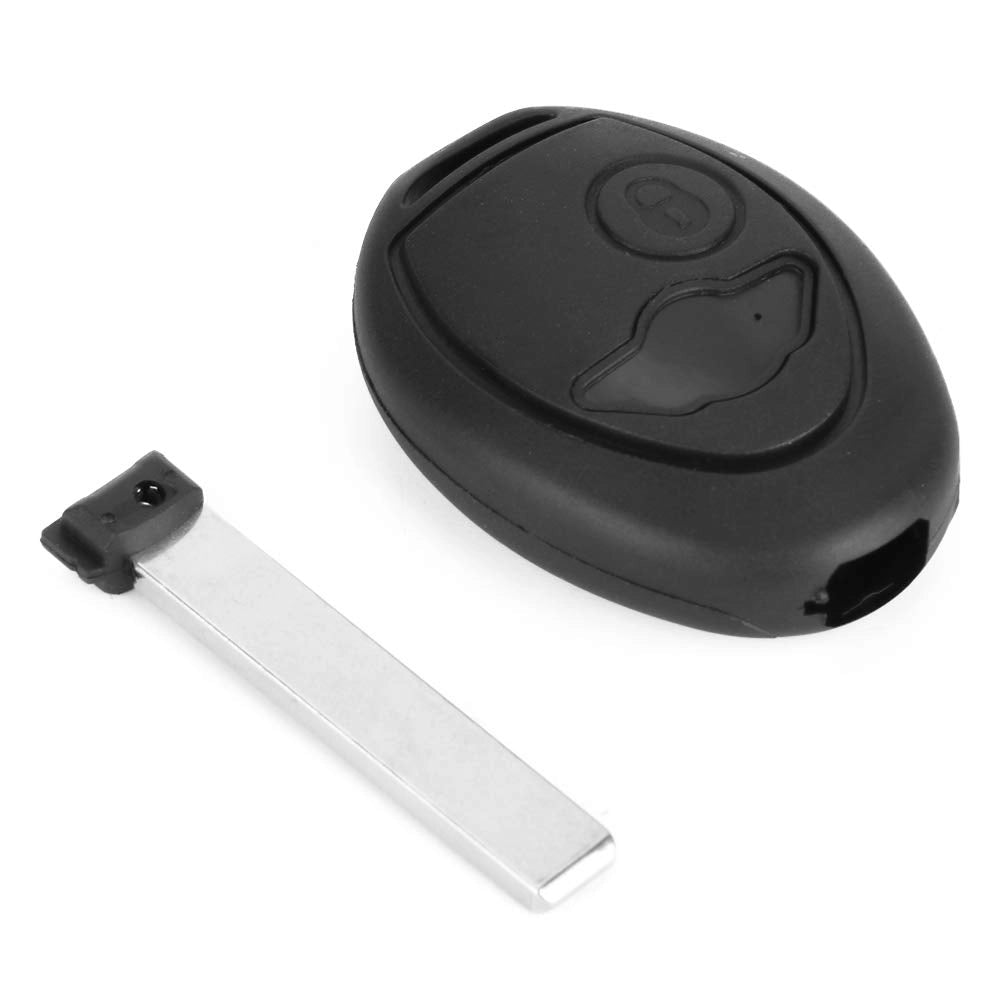 Custodia per chiave auto a 2 pulsanti, in ABS, colore nero, per Mini One S R50