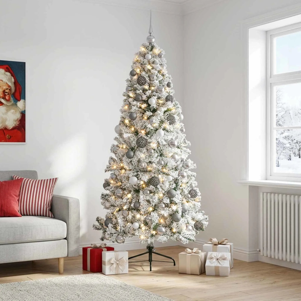 Albero di Natale artificiale con palline 210 cm 300 LED 3460883