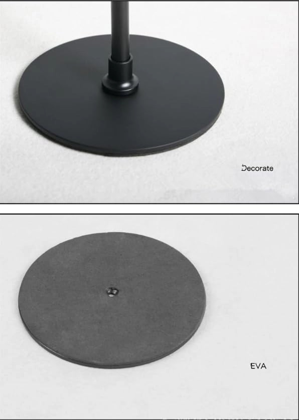 Porta cappelli regolabile in metallo, colore nero, altezza da 28 a 46 cm