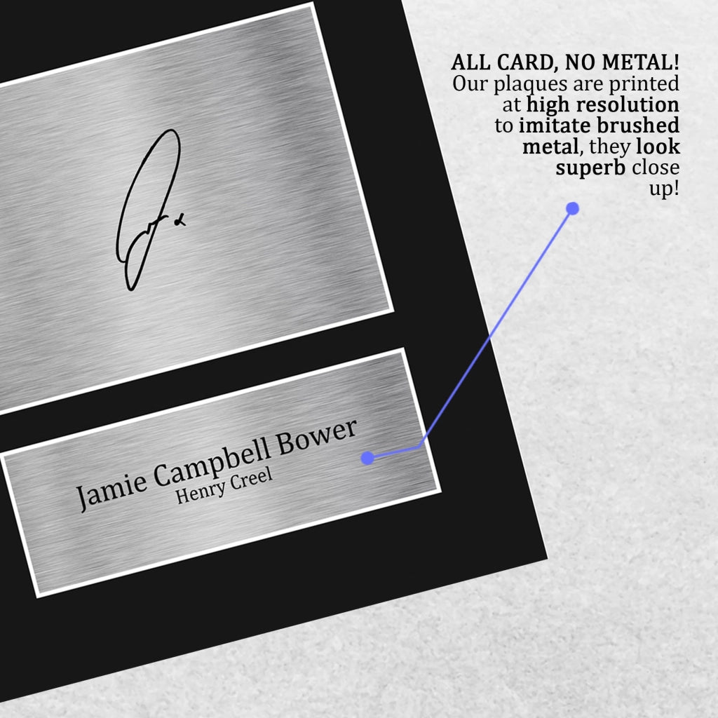 Foto A4 di Jamie Campbell Bower – Stampa artistica non incorniciata, con firma