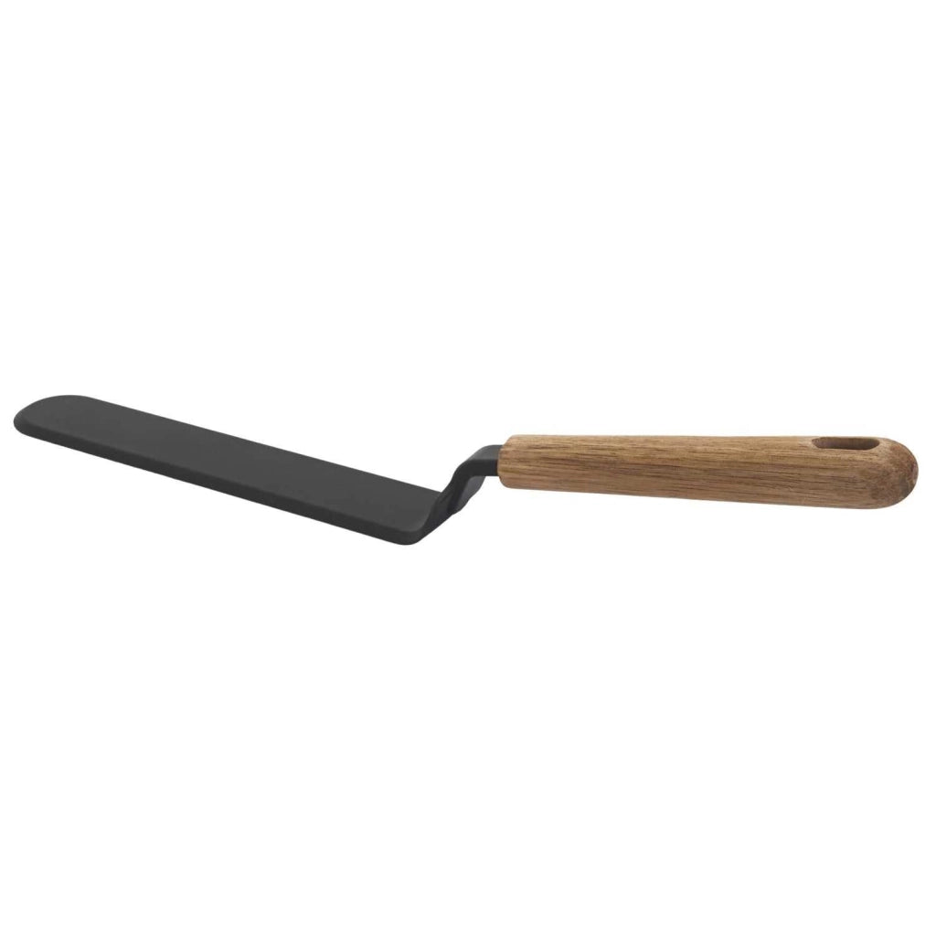 Spatola in PBT con manico in legno, resistente al calore, ergonomica, confezione singola