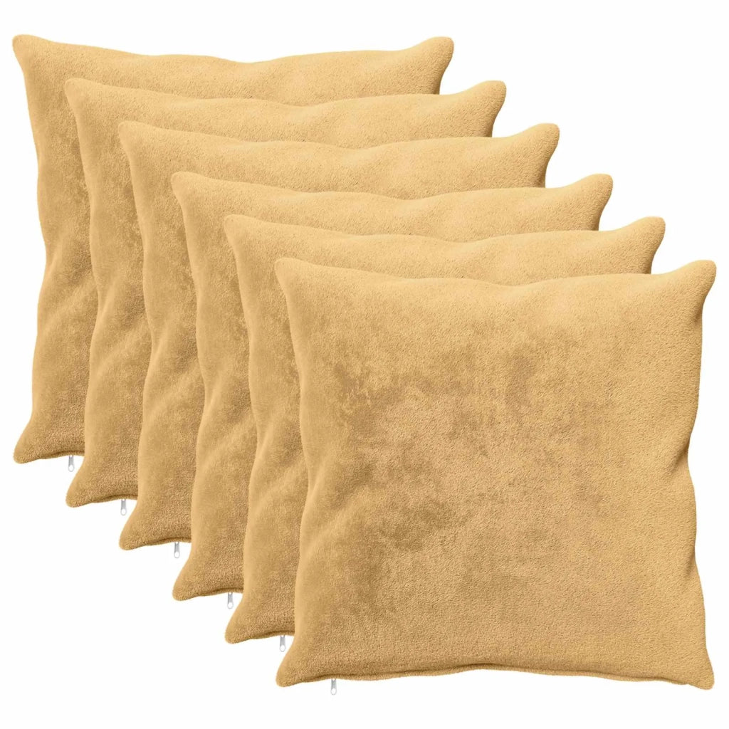 Federa 6 pz HEERLEN Tortora 55 x 55 cm Flanella 912480