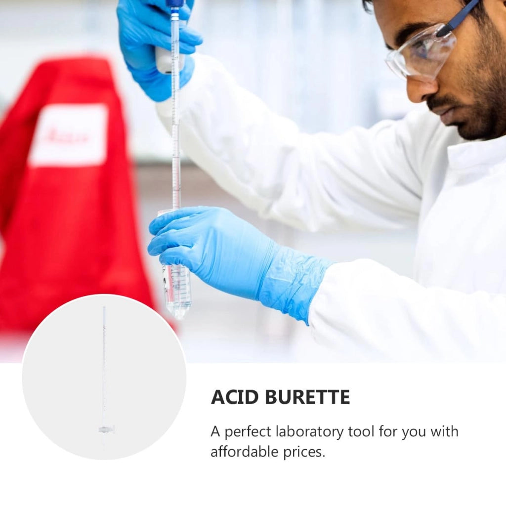 Buretta in vetro da 10 ml per laboratori chimici