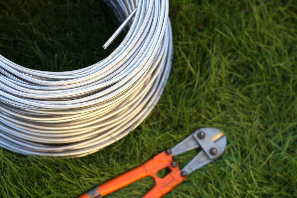 Filo spinato zincato, 2,7 mm x 100 m, per recinzioni e giardini