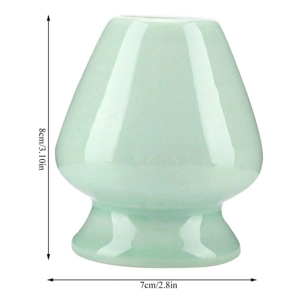 Porta frusta per matcha in Vetroceramica, verde, 1 pezzo