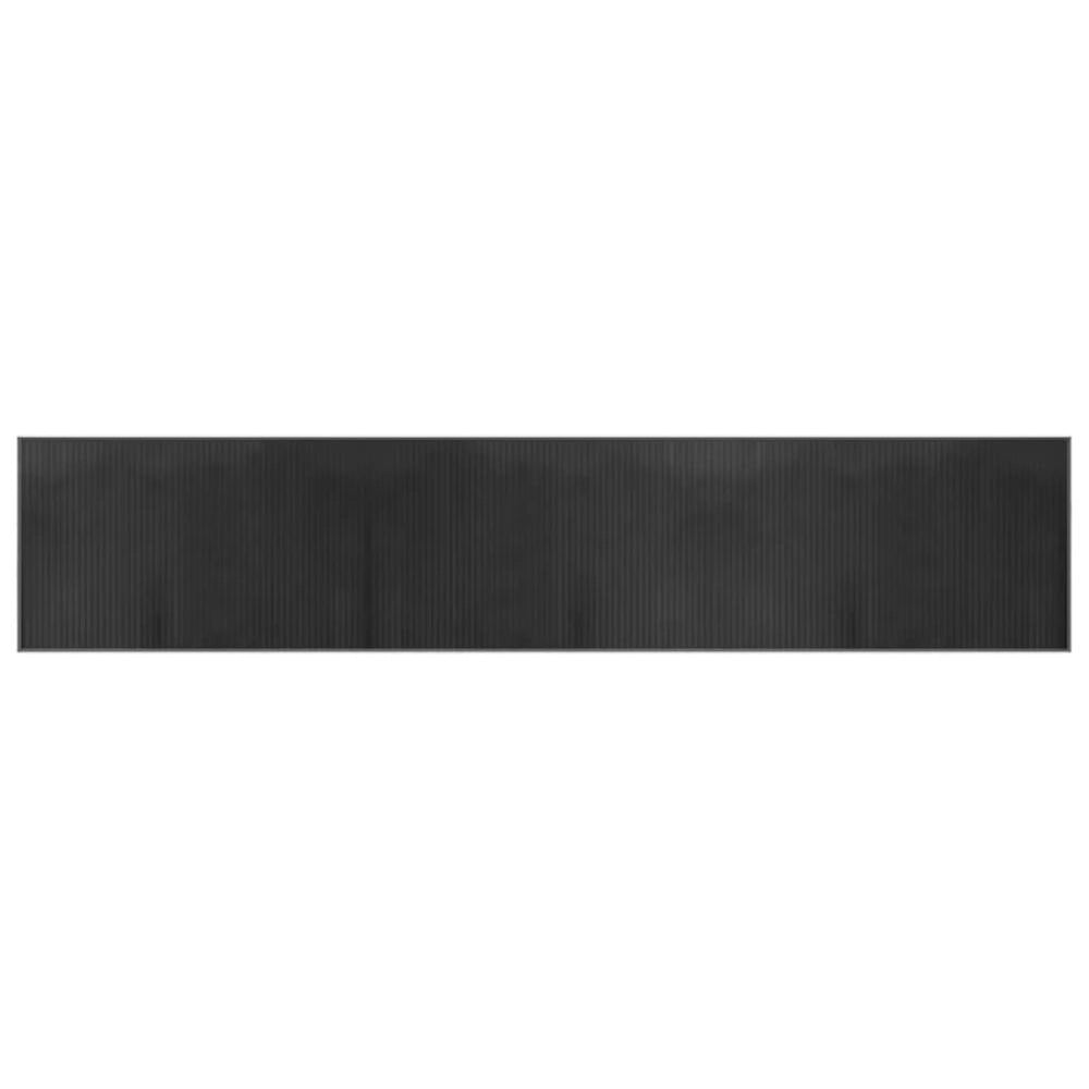 Tappeto Rettangolare Grigio 60x300 cm in Bambù