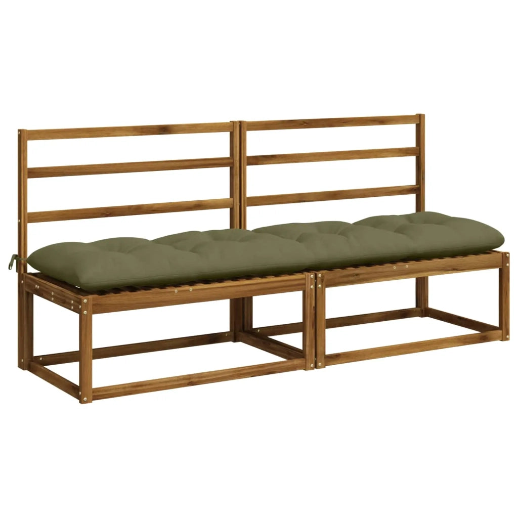 Cuscini per Panchina VIANEN 2 pz 100% Poliestere Verde Oliva 953207