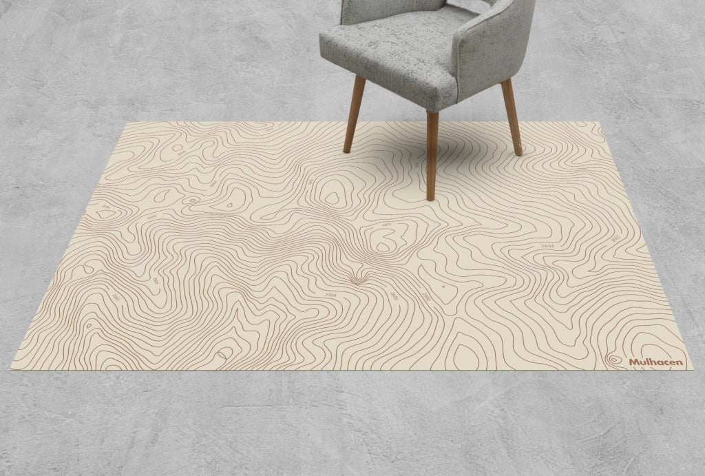 Tappeto in vinile stampato a colori, dimensioni 133x200 cm