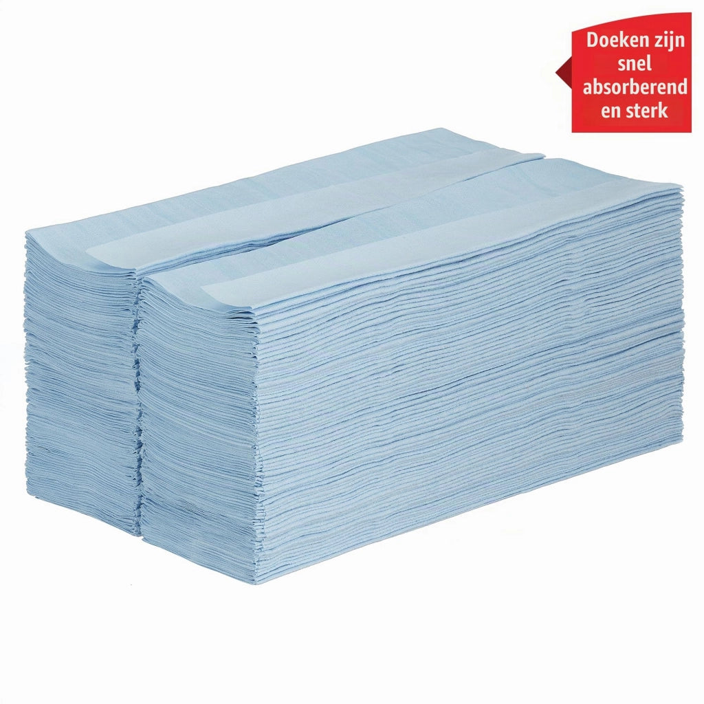 Salviette detergenti, 200 pezzi, colore blu, confezione dispenser