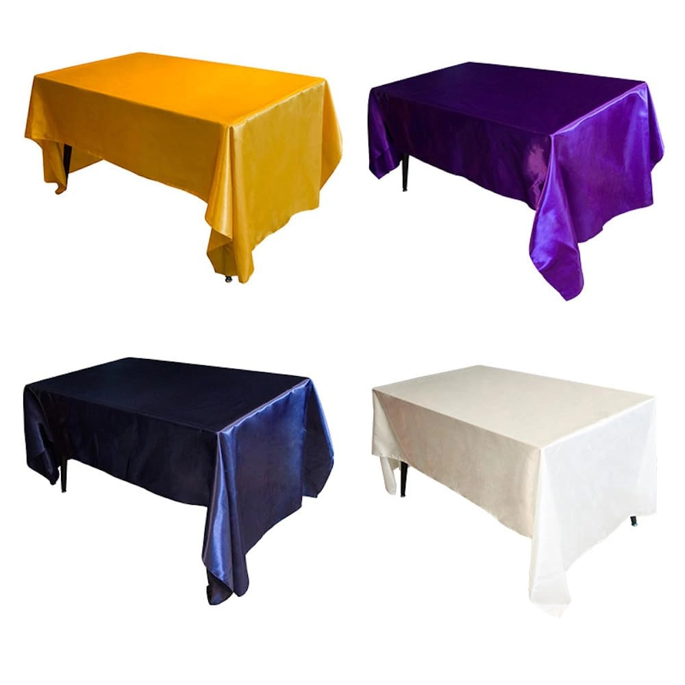 Tovaglia in raso, idrorepellente, 145 x 320 cm, bianca