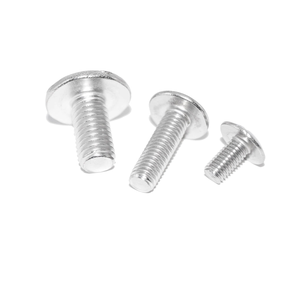 Viti a testa tonda larga M5x40, 50 pezzi, NF E 25-129, A2 acciaio inossidabile, testa bassa, intaglio doppio