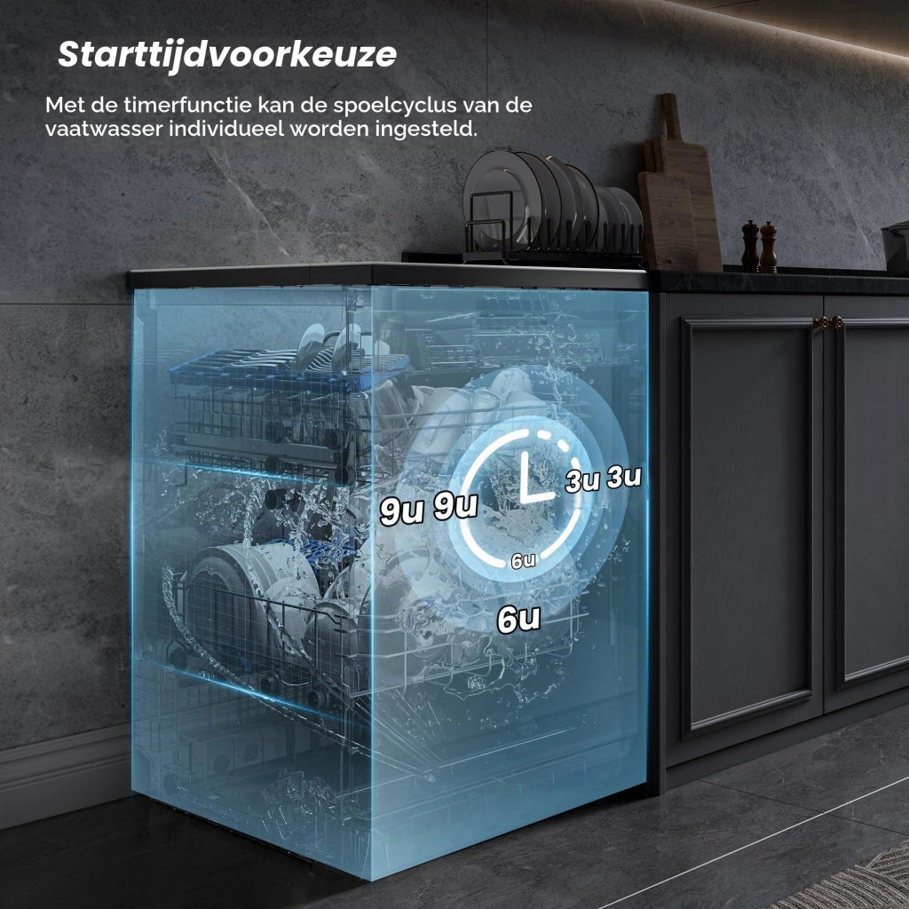 Lavastoviglie da 60 cm, capacità di 14 coperti, con Wi-Fi, livello di rumorosità di 47 dB, 6 programmi, acciaio inossidabile