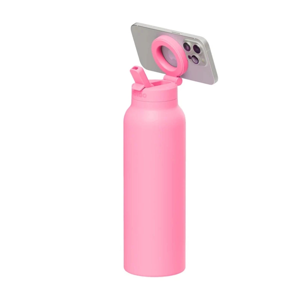 Borraccia Termica 946ml con Treppiede Magnetico e Cannuccia Pieghevole Rosa Ringo