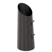Secchio in acciaio, nero, design moderno, capacità 1 kg