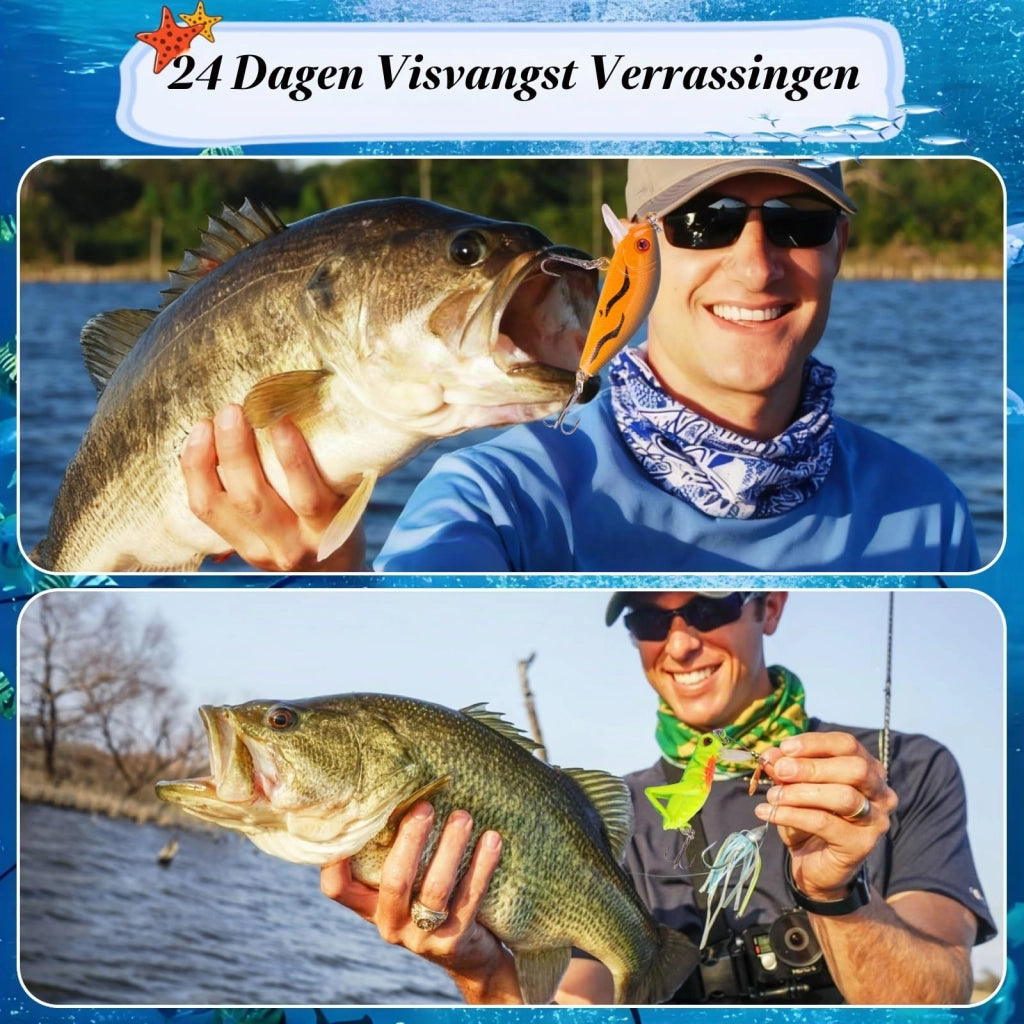Calendario dell'Avvento a tema pesca 2025 – 24 esche per pescatori