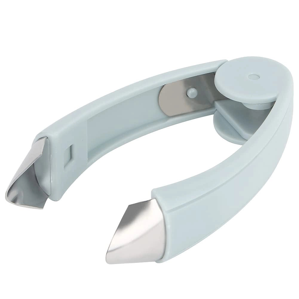 Sbuccia-ananas a forma di V, coltello per frutta, utensile da cucina, colore blu