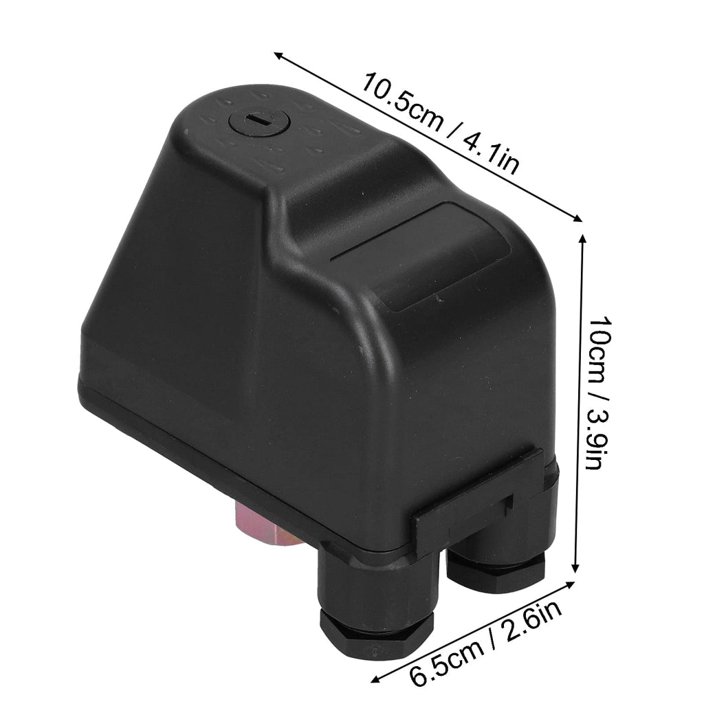 Interruttore a pressione per pompa dell'acqua, 220V, autoadescante, colore nero