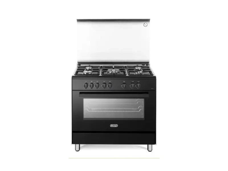 Cucina DeLonghi DEMN 96 SG 90 cm antracite gas 5 fuochi forno 83 L