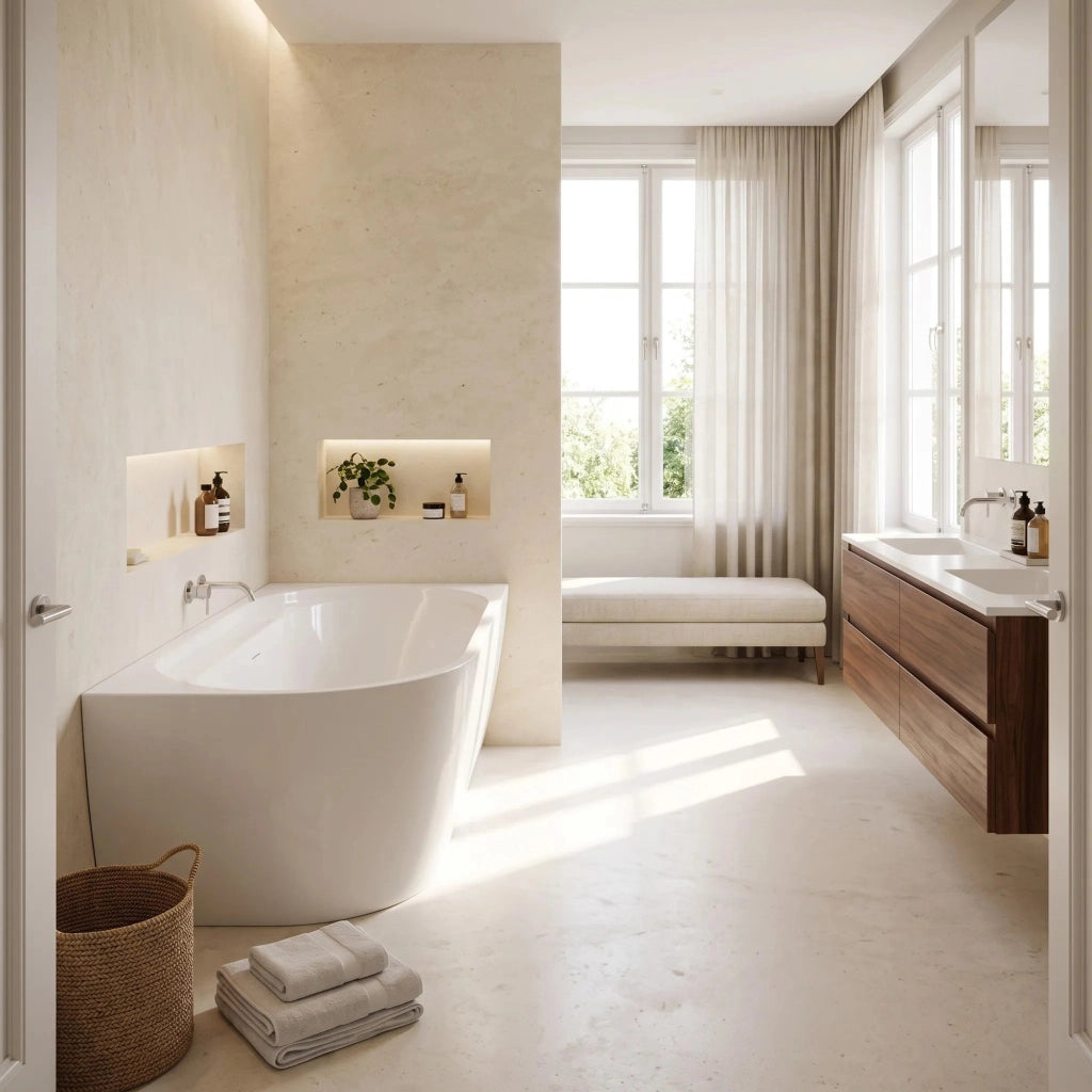 Vasca Bagno Rea Marion Right 170cm Copritappo rame spazzolato
