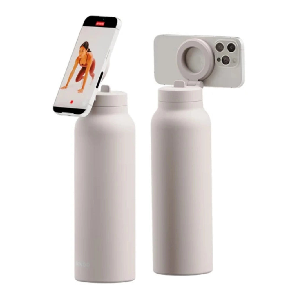 Borraccia Termica 946ml con Treppiede Magnetico e Cannuccia Pieghevole Bianco Ringo