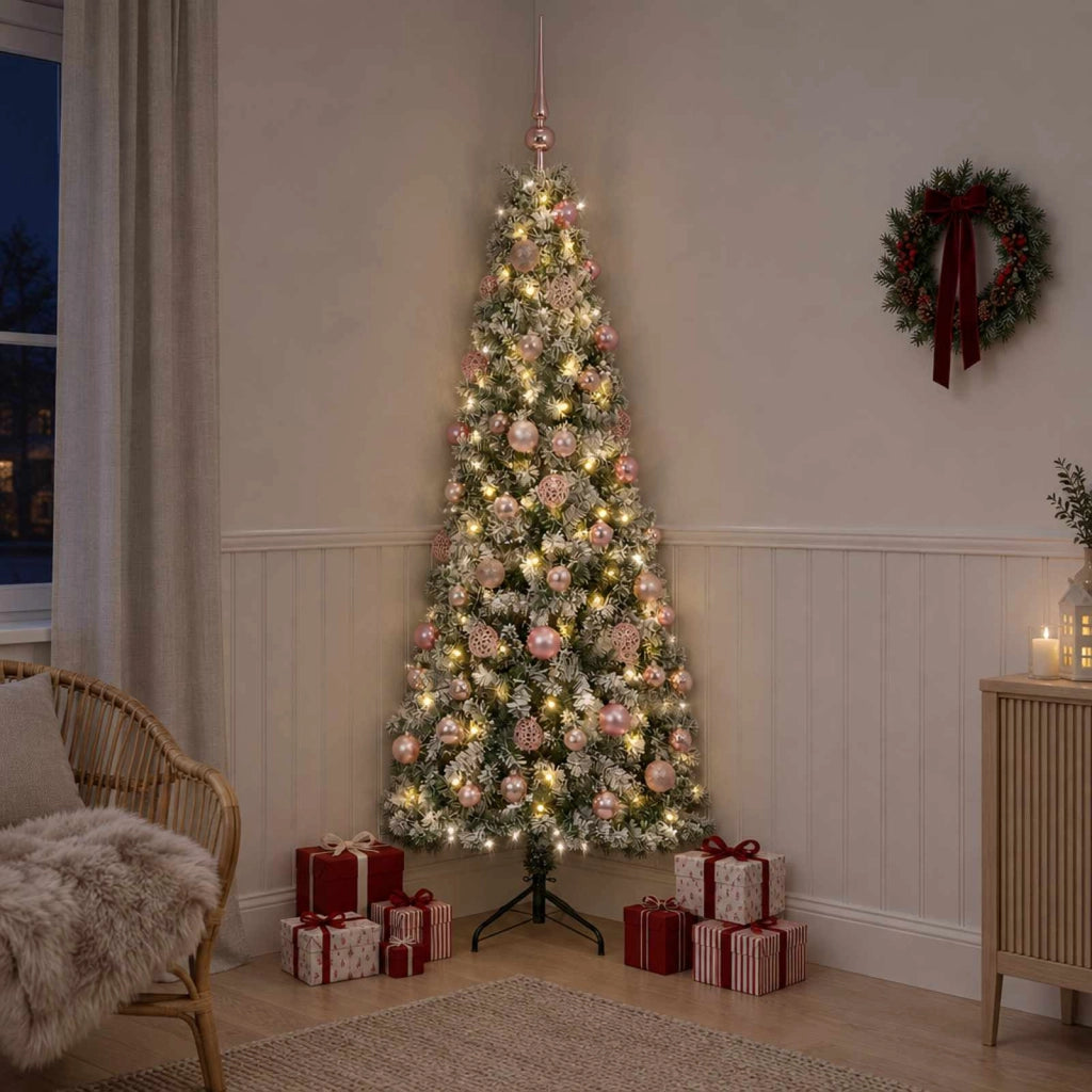 Albero di Natale artificiale con palline 210 cm 300 LED 3461018
