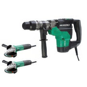 Martello Combinato HiKOKI DH40MC 1100 W 7,1 J SDS-Max con 2 Smerigliatrici in Omaggio