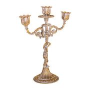 Candelabro in metallo placcato oro 22x95x265 cm