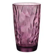 Bicchiere da cocktail, capacità 470 ml, vetro, color lilla, set da 6 pezzi