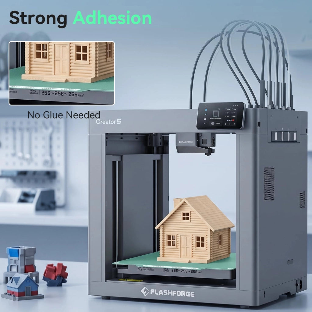 Pannello prefabbricato, con finitura lucida su un lato e opaca sull'altro, dimensioni 266x293 mm, compatibile con Creator 5/5 Pro