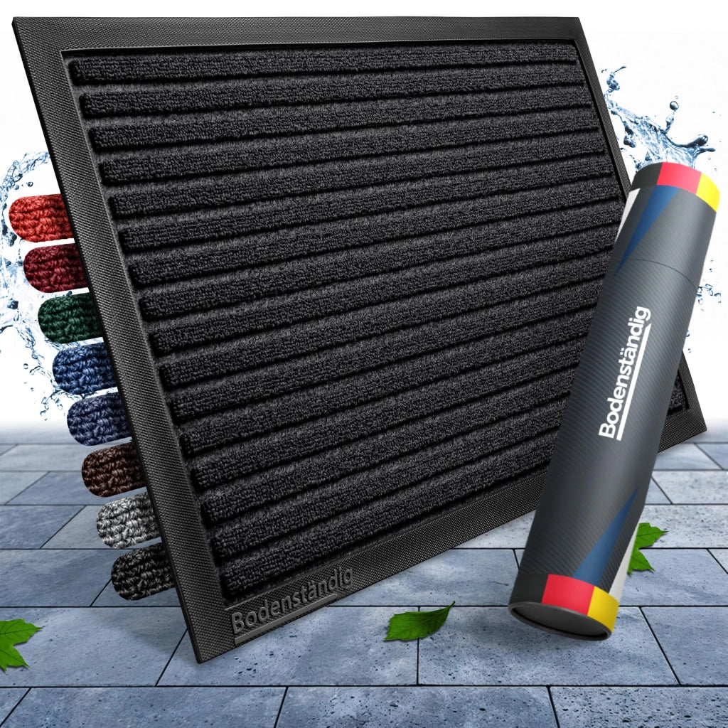 Tappetino antiscivolo assorbente, 40x60 cm, colore nero