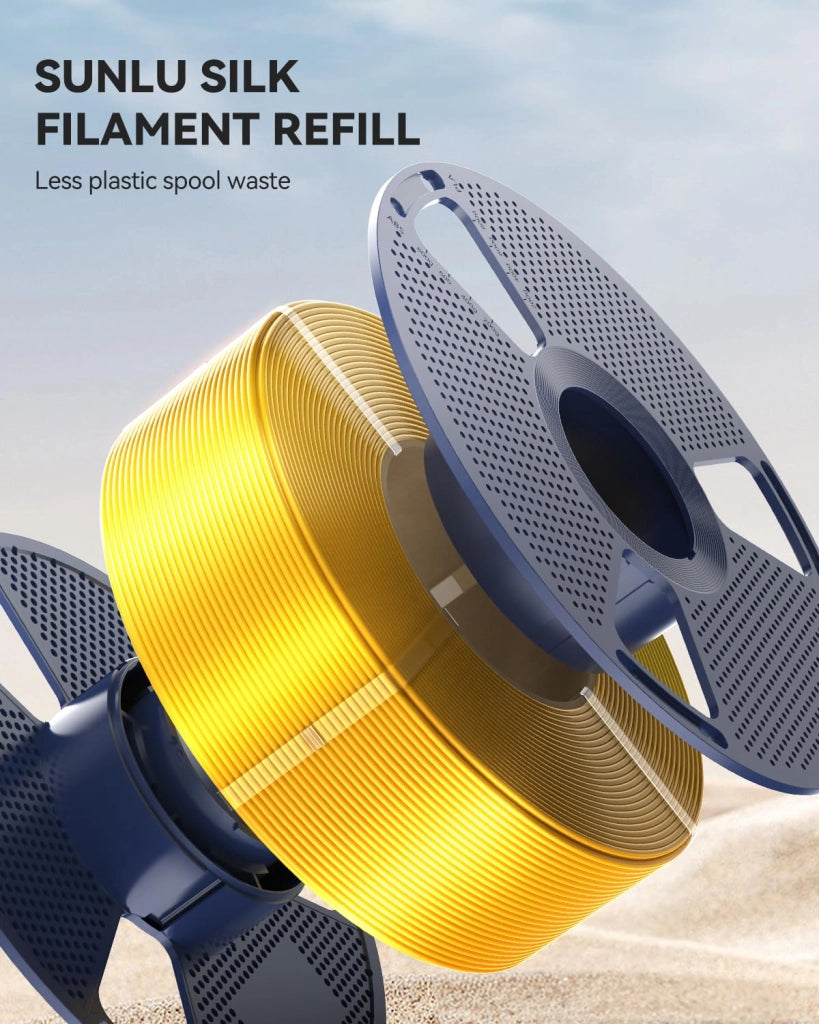 Filamento PLA Plus in seta, 4 kg, 4 bobine, colori: oro, argento, blu e rosso