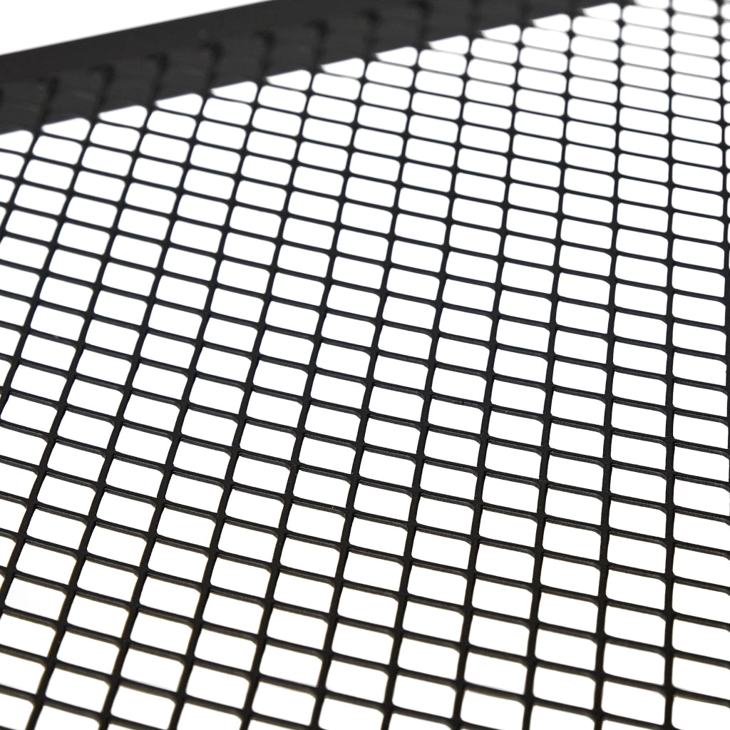 Tavolino con vano contenitore, design industriale, nero e marrone, 61x60x40 cm