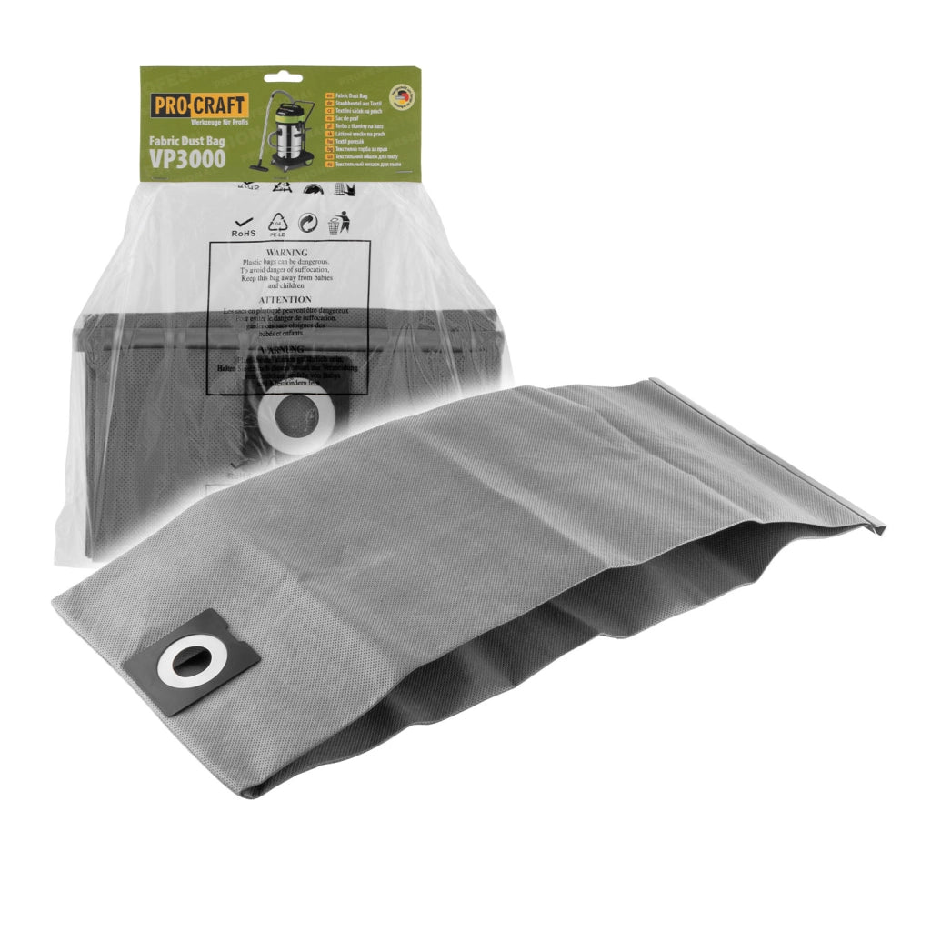 Sacchetto in tessuto per aspirapolvere industriale Procraft VP3000