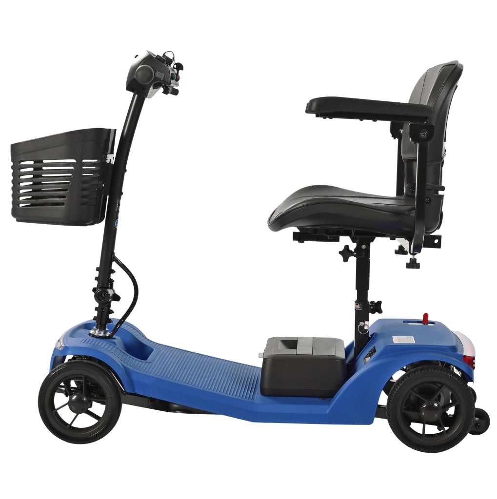 SCOOTER elettrico con batteria rimovibile, portata 150 kg, blu