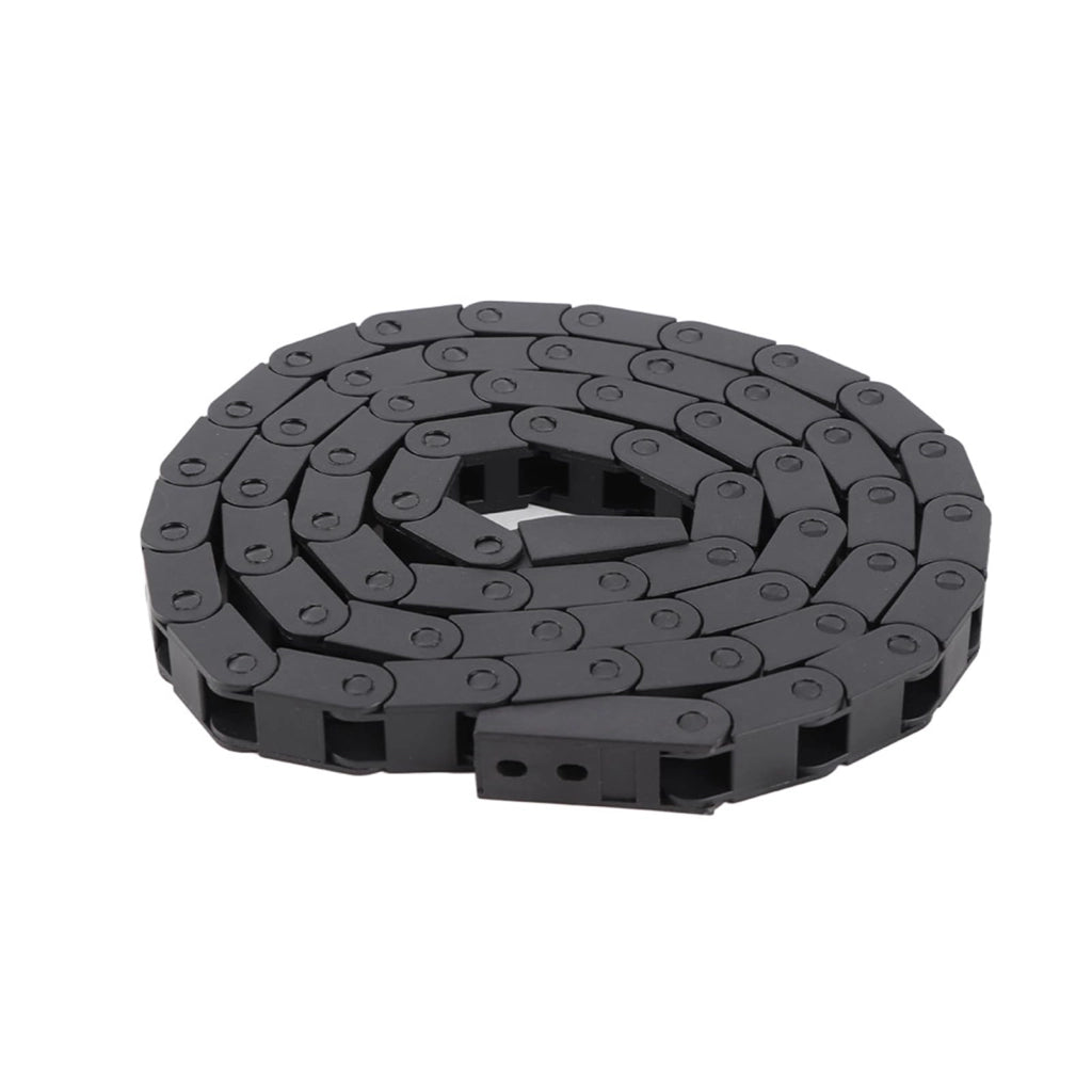 Catena portacavi 7x7 mm, nera, in nylon, per stampanti 3D e macchine CNC