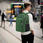 Zaino porta PC 15,6 pollici con porta USB, verde