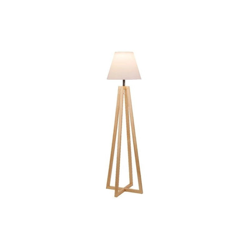 Lampada solare da giardino in legno di pino con 8 LED luce calda
